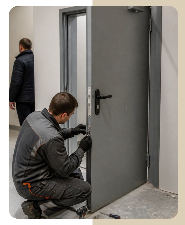 Ремонт противопожарной двери в Уссурийске по цене 6702 р. | ДвериЛегко-Сср